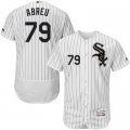 2016 Men Chicago White Sox #79 Jose Abreu Majestic White Flexbase Authentic Collection Player Jersey