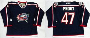 Columbus Blue Jackets #47 Dalton Prout Navy Blue Home Stitched NHL Jersey