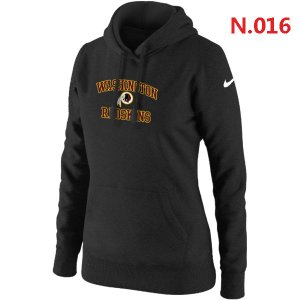 Women NEW Washington Red Skins Heart & Soul Pullover Hoodie Black