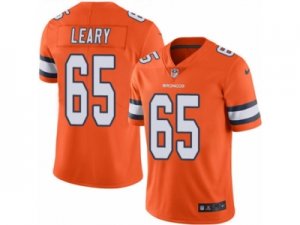 Mens Nike Denver Broncos #65 Ronald Leary Elite Orange Rush NFL Jersey