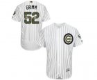 Men's Majestic Chicago Cubs #52 Justin Grimm Authentic White 2016 Memorial Day Fashion Flex Base MLB Jersey