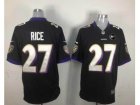 Nike Baltimore Ravens #27 ray rice black jerseys[game Art Patch]