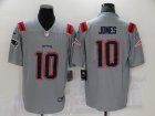 Nike Patriots #10 Mac Jones Gray Inverted Legend Limited Jersey