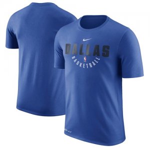 Dallas Mavericks Nike Blue Practice Performance T-Shirt