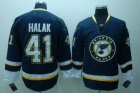 nhl st.louis blues #41 halak blue