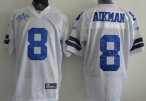 Dallas Cowboys #8 Aikman White[50th]