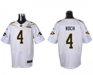 2016 PRO BOWL Nike Baltimore Ravens #4 Koch white jerseys(Elite)