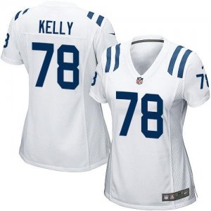 Women Nike Indianapolis Colts #78 Ryan Kelly White Stitched NFL Elite Jersey