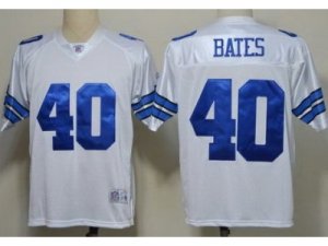 NFL Dallas Cowboys #40 Bill Bates White Jerseys