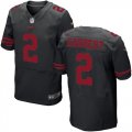 Mens NFL Kickoff-San Francisco 49ers #2 Blaine Gabbert Black Elite Jersey