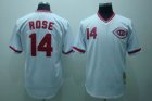 mlb cincinnati reds #14 rose m&n white