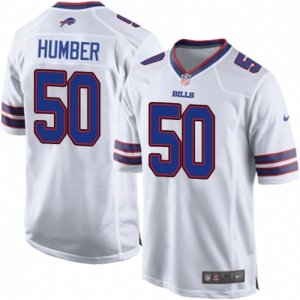 Mens Nike Buffalo Bills #50 Ramon Humber Game White NFL Jersey