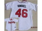 mlb jerseys atlanta braves #46 dimbrel white[cool base]