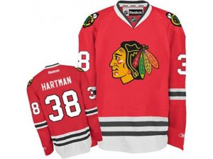 Youth Chicago Blackhawks #38 Ryan Hartman Red Home Stitched NHL Jersey