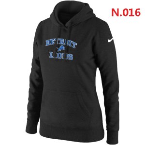 Women Detroit Lions Logo Pullover Hoodie-1