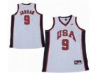 USA Olympic Jersey #9 Michael Jordan Dream Team Navy whitw