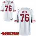 Mens San Francisco 49ers #76 Anthony Davis White Game Jersey - å‰¯æœ¬