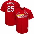 Mens Majestic St. Louis Cardinals #25 Mark McGwire Replica Red Alternate Cool Base MLB Jersey
