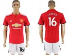 2017-18 Manchester United 16 CARRICK Home Soccer Jersey