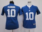 nike women nfl jerseys new york giants #10 manning blue