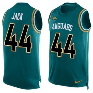 Nike Jaguars #44 Myles Jack Teal Green Team Color Mens Stitched NFL Limited Tank Top Jersey