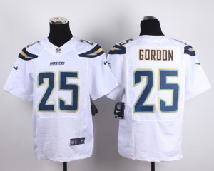 Nike San Diego Chargers #25 Gordon white jerseys(Elite)