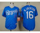 mlb jerseys kansas city royals #16 b.jackson blue[b.jackson]