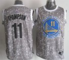 Warriors #11 Klay Thompson Gray City Luminous Jersey
