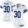 Women's Nike Dallas Cowboys #30 Anthony Brown Limited White NFL Jersey