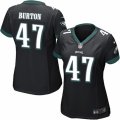 Women's Nike Philadelphia Eagles #47 Trey Burton Limited Black Alternate NFL Jersey