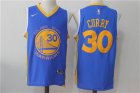 Warriors #30 Stephen Curry Royal Nike Stitched Jersey