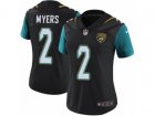 Women Nike Jacksonville Jaguars #2 Jason Myers Vapor Untouchable Limited Black Alternate NFL Jersey