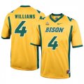 North Dakota State Bison 4 Dimitri Williams Gold College Football Jersey