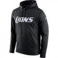 Detroit Lions Nike Circuit Wordmark Essential Performance Pullover Hoodie Black