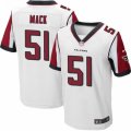 Mens Nike Atlanta Falcons #51 Alex Mack Elite White NFL Jersey