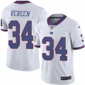 Mens Nike New York Giants #34 Shane Vereen Limited White Rush NFL Jersey