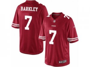 Mens Nike San Francisco 49ers #7 Matt Barkley Limited Red Team Color NFL Jersey