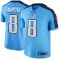 Youth Nike Tennessee Titans #8 Marcus Mariota Light Blue Stitched NFL Limited Rush Jersey