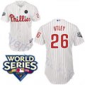 kids Philadelphia Phillies #26 Utley w2009 World Series Patch wh