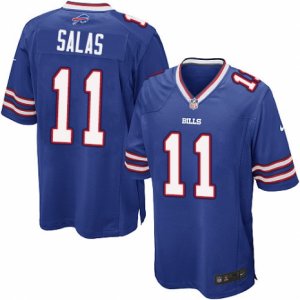 Mens Nike Buffalo Bills #11 Greg Salas Game Royal Blue Team Color NFL Jersey