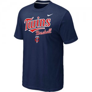 Nike MLB Minnesota Twins 2014 Home Practice T-Shirt - Dark blue