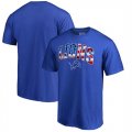 Detroit Lions NFL Pro Line by Fanatics Branded Banner Wave T-Shirt Royal
