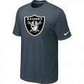 Oakland Raiders Sideline Legend Authentic Logo T-Shirt Grey