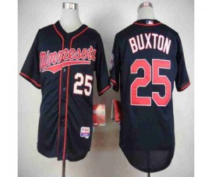 mlb jerseys minnesota twins #25 buxton blue[buxton]