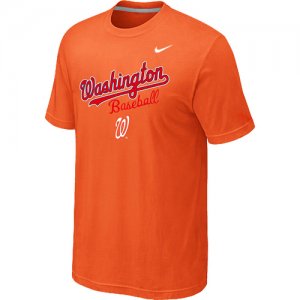 Nike MLB Washington Nationals 2014 Home Practice T-Shirt - Orange