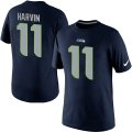 Nike Seattle Seahawks #11 Harvin Pride Name & Number T-Shirt blue