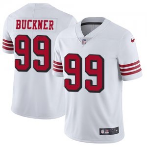 Nike 49ers #99 DeForest Buckner White Color Rush Vapor Untouchable Limited Jersey