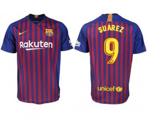 2018-19 Barcelona 9 SUAREZ Home Thailand Soccer Jersey