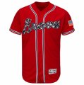 Men's Atlanta Braves Blank Majestic Red Flexbase Authentic Collection Team Jersey