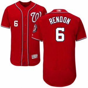 Mens Majestic Washington Nationals #6 Anthony Rendon Red Flexbase Authentic Collection MLB Jersey